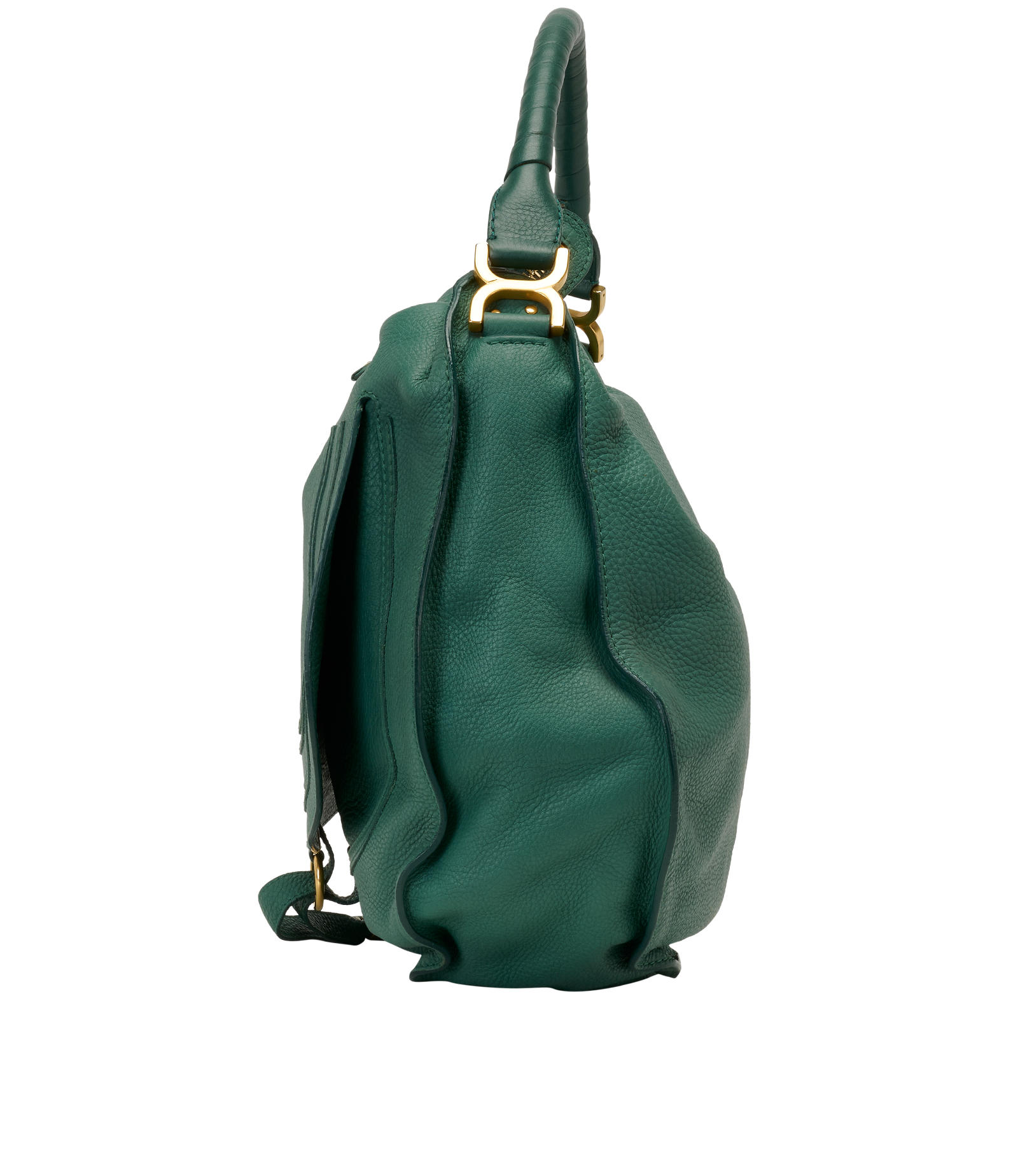 Large Marcie Hobo, &pound;450, Handbags, Green, Leather, Bottom view